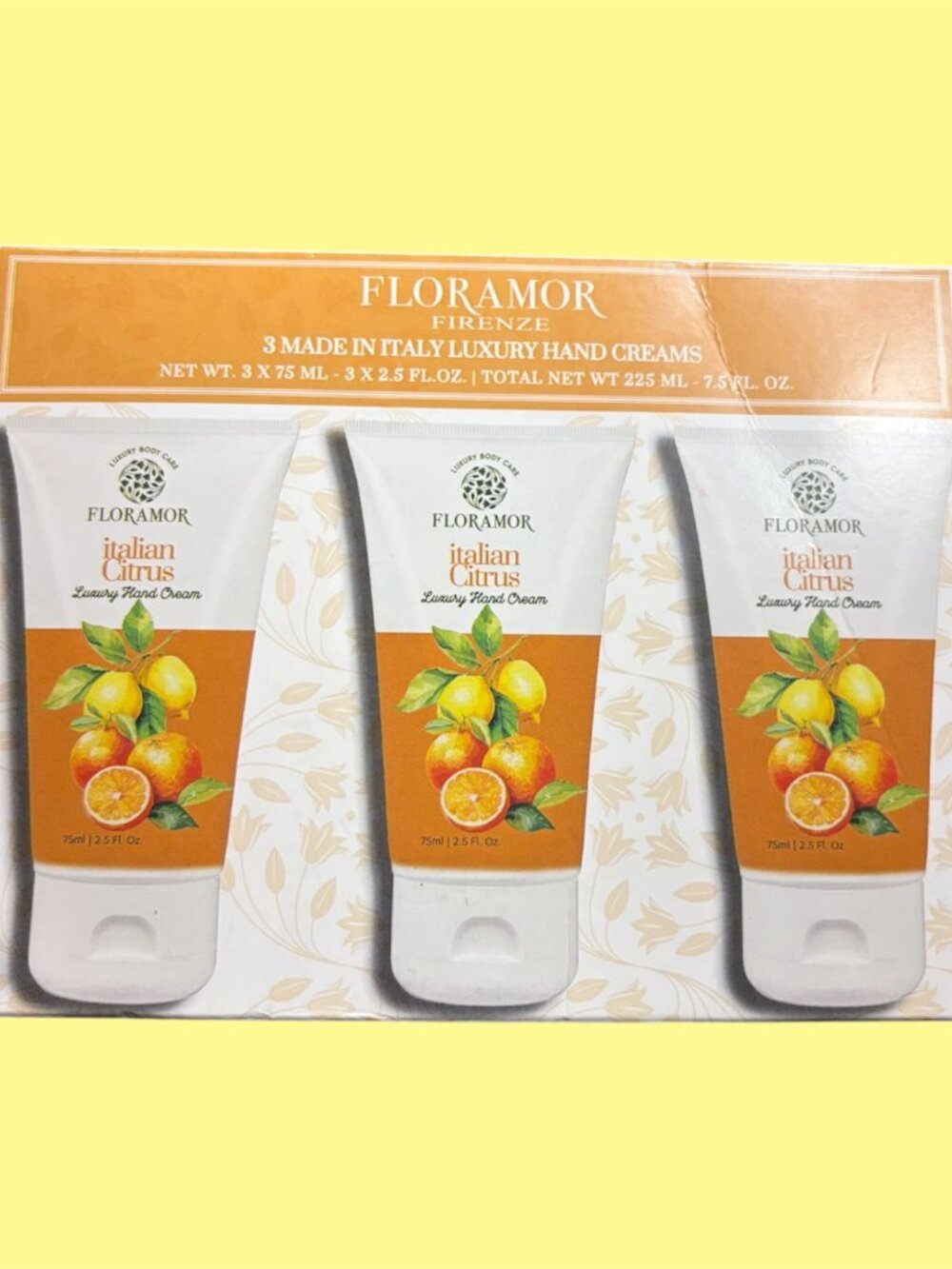 FLORAMOR LUXURY HAND CREAM 3 IN A BOX